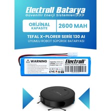Electroll Tefal RG9075 X-Plorer Serie 130 Aı Uyumlu Batarya (Standart Kapasite) 2600MAH Pil Robot Süpürge Bataryası