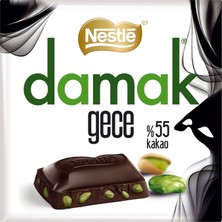 Nestle Damak Gece Antep Fıstıklı Bitter Çikolata 60 G - 8 Adet