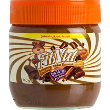Fitnut Şeker Ilavesiz Çikolatalı Fıstık Ezme 360 G - 6 Adet