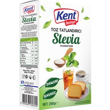Kent Boringer Stevia Toz Tatlandırıcı 250 G - 7 Adet