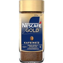 Nescafe Gold Kafeinsiz Kahve 100 G - 2 Adet
