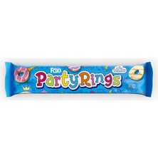 Fox's Party Rings Renkli Şekerli Kaplamalı Bisküvi 125 G - 7 Adet