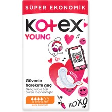 Kotex Young Ultra Süper Ekonomik Paket Gündüz 22'li - 4 Adet