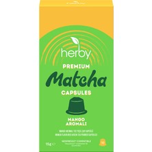 Herby Premium Matcha Mango Aromalı Kapsül 10'lu 15 G - 5 Adet