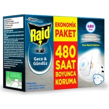 Raid Gece & Gündüz Sinekkovar Cihaz + 2 Yedek - 2 Adet