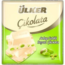 Ülker Antep Fıstıklı Beyaz Kare Çikolata 65 G - 8 Adet