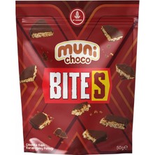 Muni Choco Bites Sütlü Çikolata Kaplı Kara Buğday Patlağı 50 G - 7 Adet