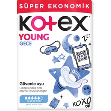 Kotex Young Ultra Süper Ekonomik Paket Gece 16'lı - 8 Adet