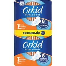 Orkid Ultra Ekstra Ekonomik Paket Normal Ped 16'lı - 8 Adet