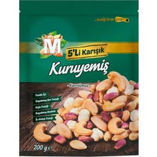 Migros 5'li Kavrulmuş Karışık Kuruyemiş 200 G - 6 Adet