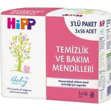 Hipp Babysanft Temizlik ve Bakım Mendilleri 3 x 56'lı - 5 Adet