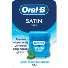 Oral-B Satin Tape Diş Ipi Nane Aroması 50 M - 4 Adet