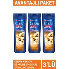 Clear Men Saç Dökülmesine Karşı Şampuan 3 x 350ML - 4 Adet