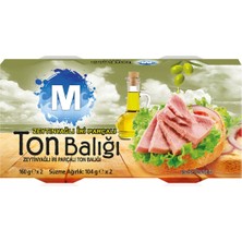 Migros Zeytinyağlı Iri Parçalı Ton Balığı 2 x 160 G - 4 Adet