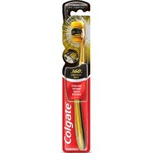 Colgate 360 Charcoal Gold Yumuşak Diş Fırçası - 3 Adet