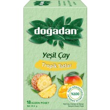 Doğadan Yeşil Çay Tropik Tatlar 18'li 23,4 G - 8 Adet