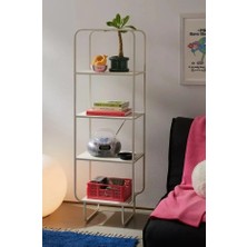 717 Design Alana D Metal Kitaplık 45 x 33 x 150 cm Beyaz