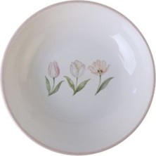 Keramika Lale Desen Kase 14 cm - 8 Adet
