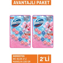 Domestos Wc Blok 2'li Manolya 2X100 G - 4 Adet