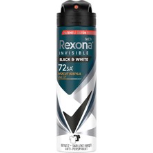 Rexona Men Erkek Sprey Deodorant Invisible Black & White 150 ml - 5 Adet