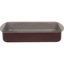Mehtap Mor Granit Köşeli Tepsi 26 x 34 cm - 3 Adet