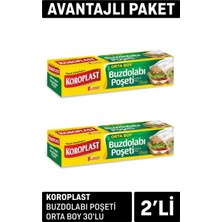 Koroplast Buzdolabı Poşeti Orta Boy 2 Adet x 30'lu - 6 Adet