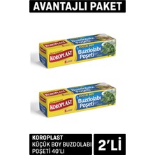 Koroplast Küçük Boy Buzdolabı Poşeti 2 Adet x 40'lı - 8 Adet