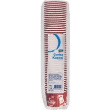 Aro Çorba Kasesi 50'li 16 Oz Karton Desenli Kullan At 6'li Avantaj Paketi - 6 Adet
