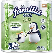 Familia Plus Natural Tuvalet Kağıdı 32'li - 3 Adet