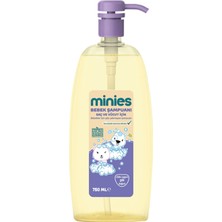 Minies Bebek Saç ve Vücut Şampuanı 750 ml - 8 Adet
