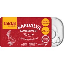 Tada Sardalya Konservesi Acılı 125 G - 6 Adet