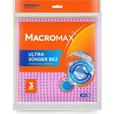 Macromax Ultra Sünger Temizlik Bezi 3'lü - 4 Adet