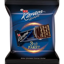 Eti Karam Gurme Bitter Çikolata Kremalı Gofret 3'lü 150 G - 8 Adet