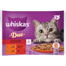 Whiskas Tasty Duo Klasik Karma 4 x 85 G - 7 Adet