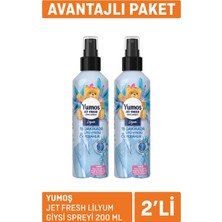 Yumoş Jet Fresh Lilyum Giysi Spreyi 2X200 ml - 5 Adet