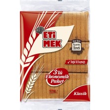 Eti Etimek Kızarmış Ekmek 3lü 429G Klasik Kıtır Lezzet 4'li Avantaj Paketi - 4 Adet
