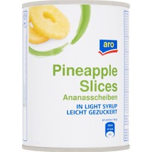 Aro Dilimli Ananas 3 kg Konserve Pratik Kullanım 2'li Ekonomik Paket - 2 Adet