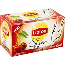 Lipton Form Çayı 20'li Kiraz Saplı Bitki ve Meyve Çayı 6'li Avantaj Paketi - 6 Adet