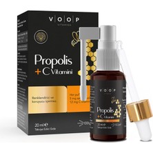 Voop Propolis + C Vitamini Sprey - Damla 20 ml - 5 Adet