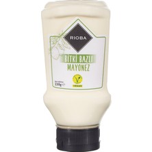 Rioba Rıoba Vegan Mayonez 230 G - %100 Bitki Bazlı, Pratik Şişe 2'li Ekonomik Paket - 2 Adet