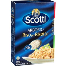 Scotti Arborio Pirinç 500G - Risotto Için Italyan Pirinci 3'li Ekonomik Paket - 3 Adet