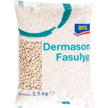 Aro Dermason Fasulye 2,5 kg - Iri Taneli, Çabuk Pişen Kuru Fasulye