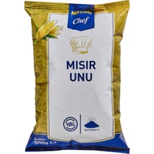Metro Chef Mısır Unu 500 G - Ince Öğütülmüş, Çok Amaçlı Kullanım 5'li Avantaj Paketi - 5 Adet