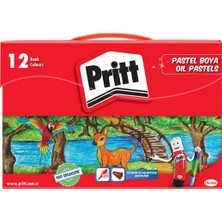 Pritt Çantalı Pastel Boya Vinly Ambalaj 12'li - 5 Adet