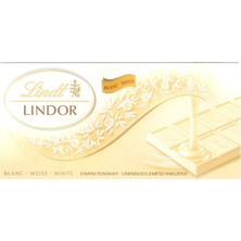 Lindt Lindor Tablet Çikolata 100 G Beyaz - Isviçre Kalitesi 4'li Avantaj Paketi - 4 Adet
