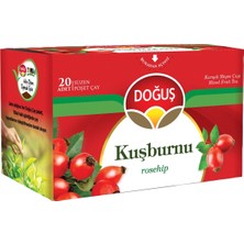 Doğuş Çay Meyve Çayı 20'li Kuşburnu - 25 G Poşet Çay 6'li Avantaj Paketi - 6 Adet