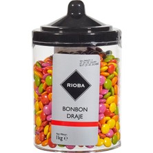 Rioba Rıoba Bonbon Draje 1 kg - Kahve Yanı Ikramlık Çikolata Kaplı Drajeler 2'li Ekonomik Paket - 2 Adet