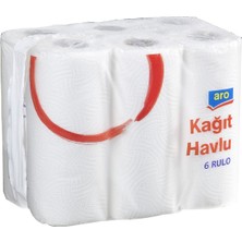 Aro Kağıt Havlu 2 Katlı 6'lı Paket - Hızlı Emişli Havlu Kağıt 8'li Avantaj Paketi - 8 Adet