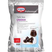 Dr. Oetker Çikolata Sos 1 kg - Kolay Hazırlanan Lezzetli Tatlı Sosu 4'li Avantaj Paketi - 4 Adet