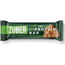Züber Fıstık Ezmeli Vegan Protein Bar 45 G - 8 Adet